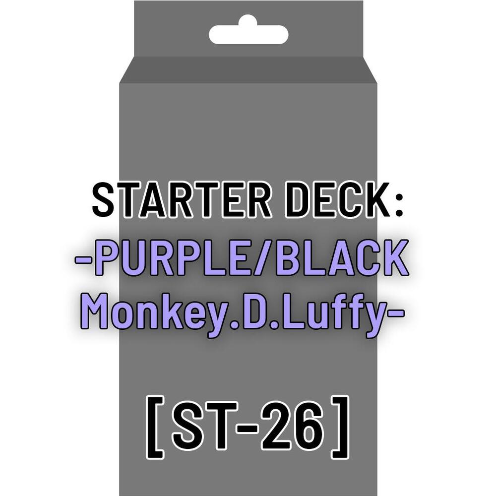 One Piece Starter Deck - Monkey.D.Luffy - Purple/Black - ST26