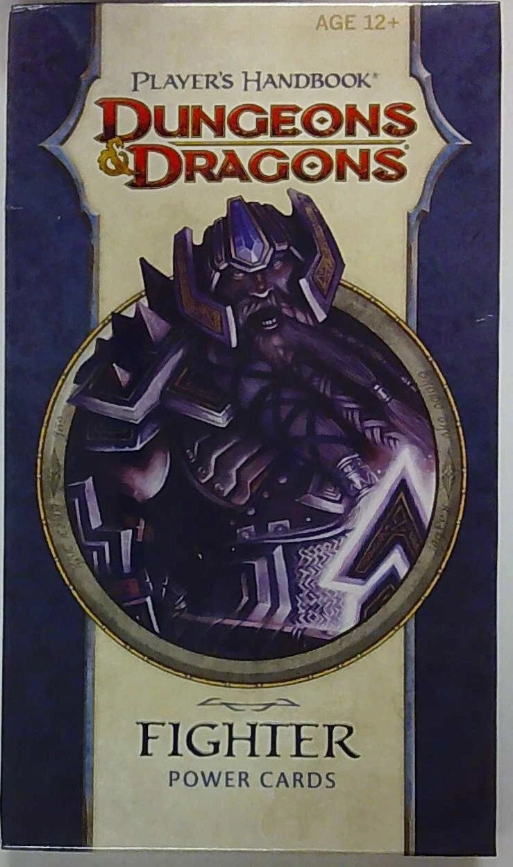 DUNGEONS AND DRAGONS PLAYERS HANDBOOK POWER CARDS FIGHTER (4TH