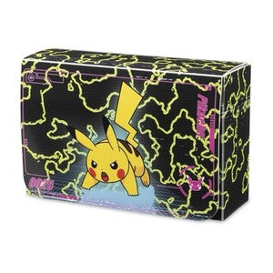 Pokémon Center Pikachu Neon Charge Double Deck Box New