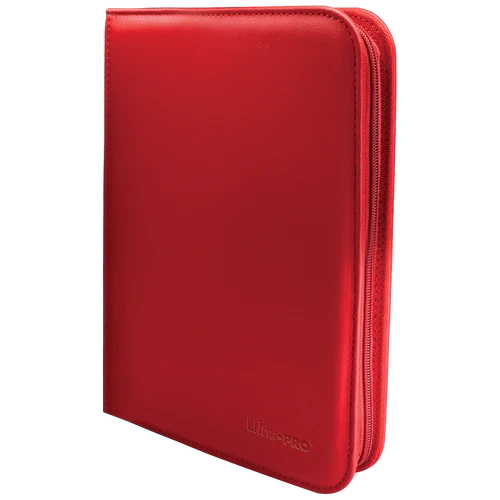 Ultra Pro Vivid 4-Pocket Zippered PRO-Binder - Red