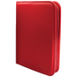 Ultra Pro Vivid 4-Pocket Zippered PRO-Binder - Red