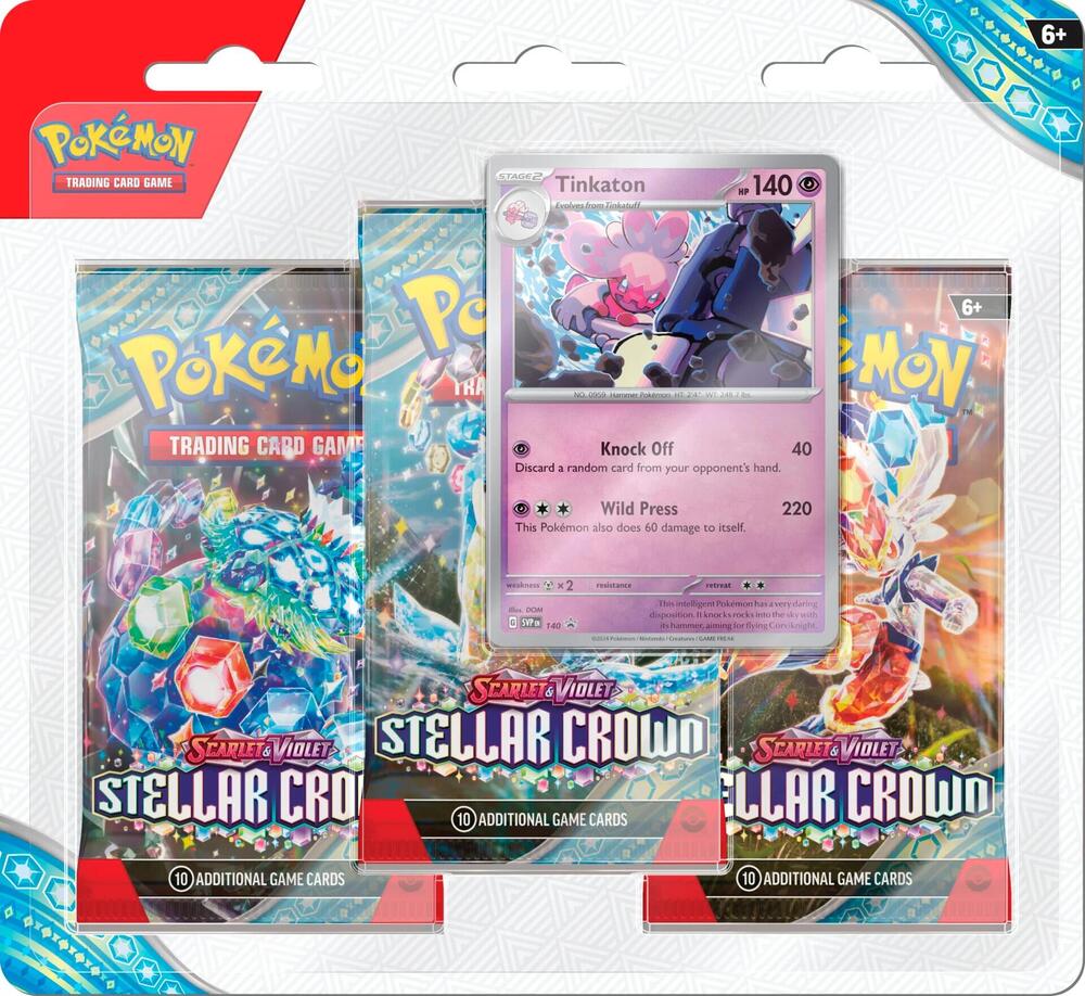 Stellar Crown (SV07) 3 Pack Blister – KW Collectibles