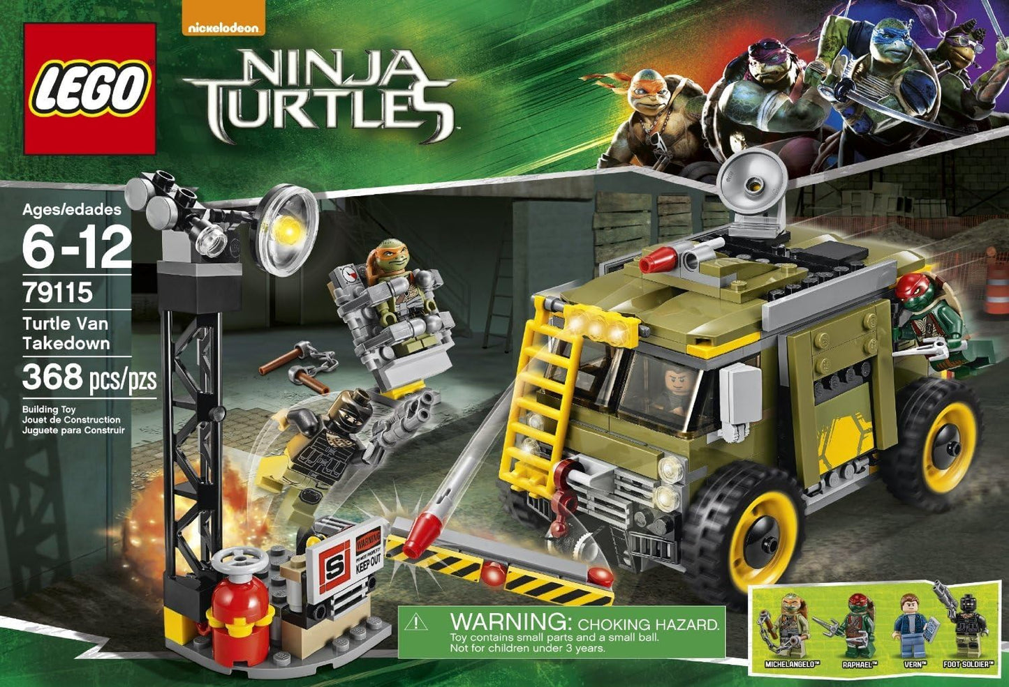 Lego Ninja Turtles Turtle Van Takedown Building Set
