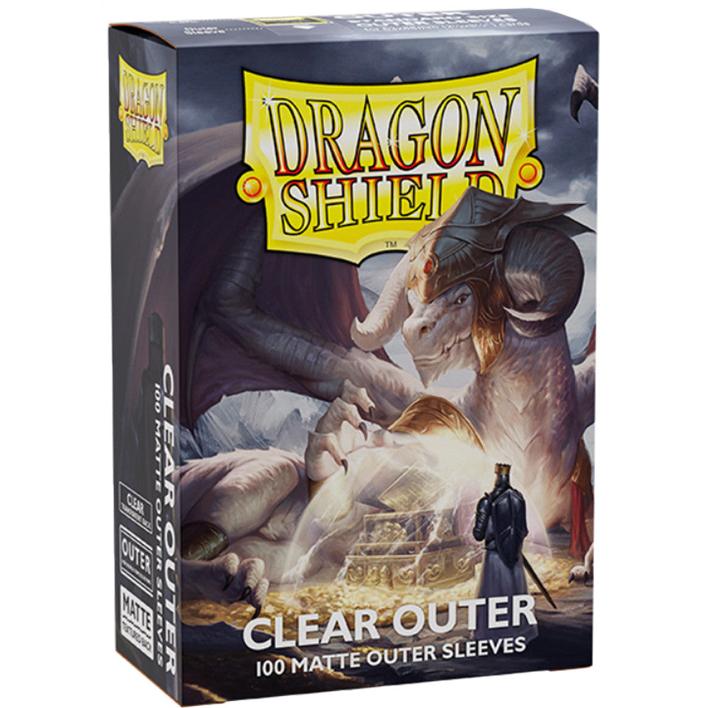 Dragon Shield Outer Sleeves: Matte - Black Outer (100)