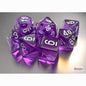 Polyhedral Dice Set - 7ct - Translucent Purple w/ White