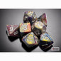 Polyhedral Dice Set - 7ct - Festival Carousel w/ White