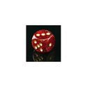 Polyhedral Dice Set - 7ct - Ruby/Gold