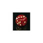 Polyhedral Dice Set - 7ct - Ruby/Gold
