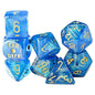 7CT LAB DICE (SERIES 10): SHIMMER AQUEOUS WITH GOLD
