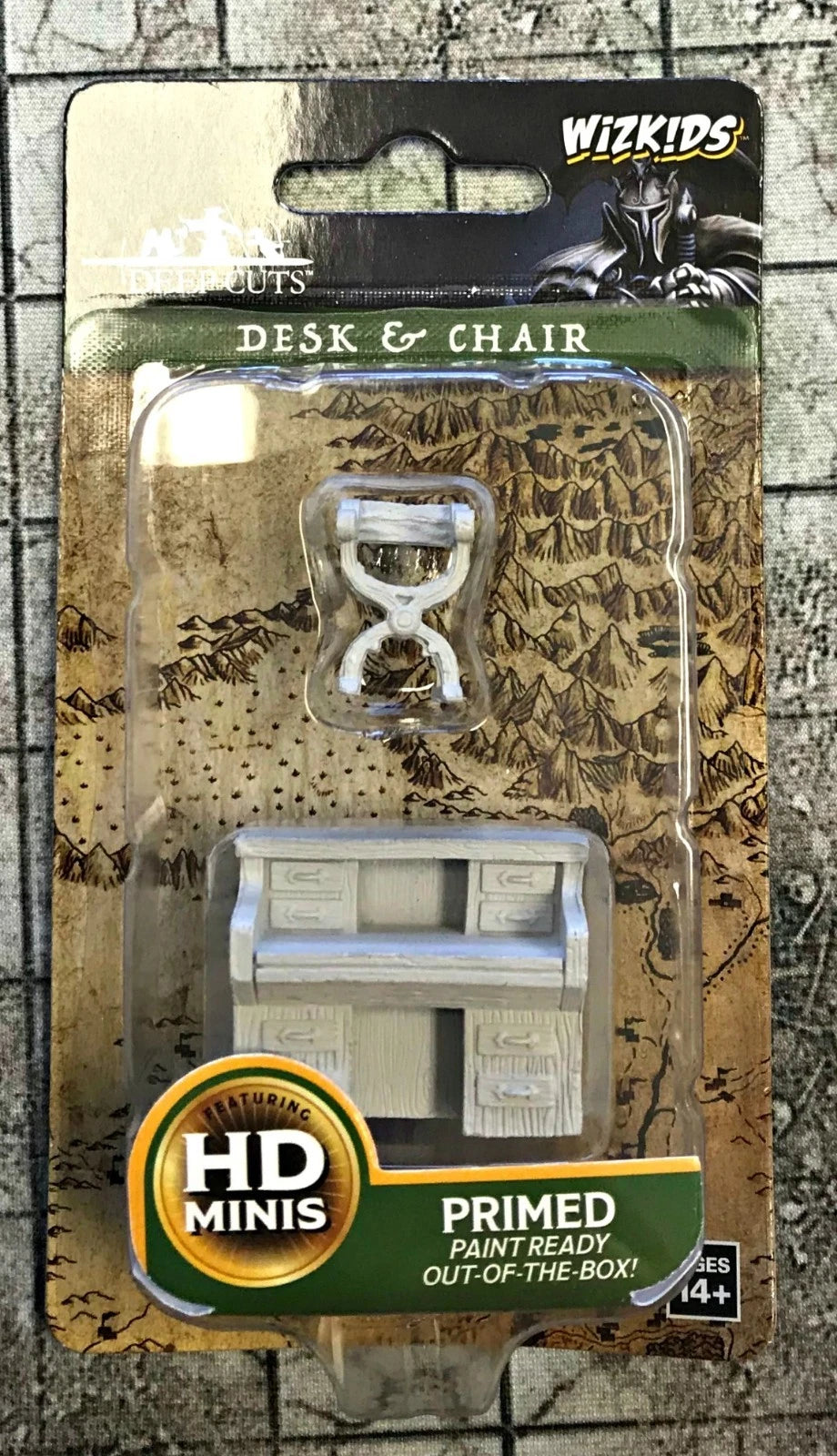 Wizkids Deep Cuts Premium Unpainted Desk & Chair D&D