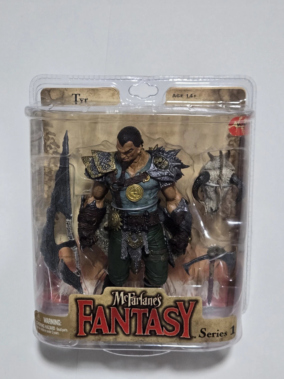 VINTAGE MCFARLANE LEGEND OF THE BLADE HUNTERS TYR DRAGON ACTION FIGURE NEW 2008