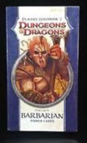 DUNGEONS AND DRAGONS PLAYERS HANDBOOK POWER CARDS BARBARIAN (4TH)