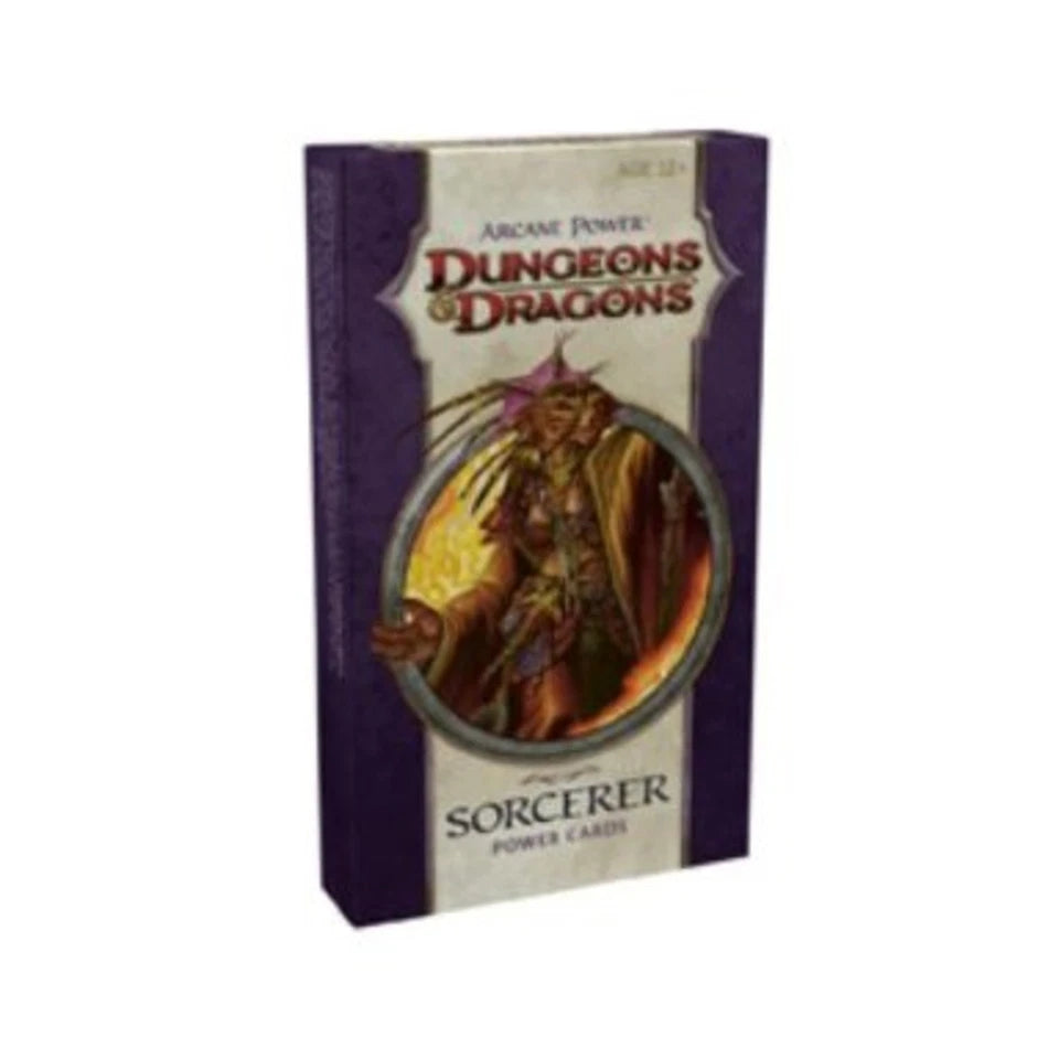 DUNGEONS AND DRAGONS PLAYERS HANDBOOK 2 POWER CARDS SORCERER (4TH )