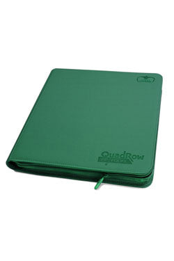 12 POCKET QUADROW ZIPFOLIO XENOSKIN GREEN