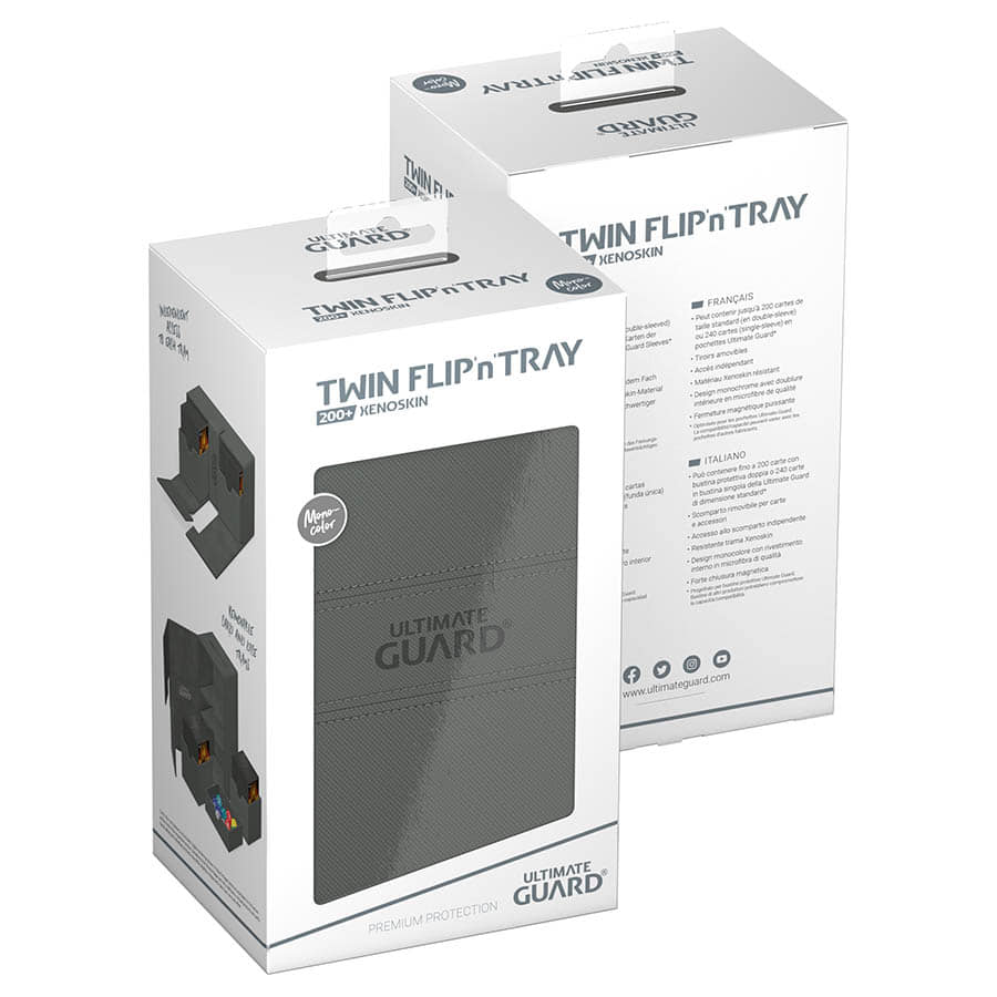 Twin Flip'n'Tray (200+) Grey