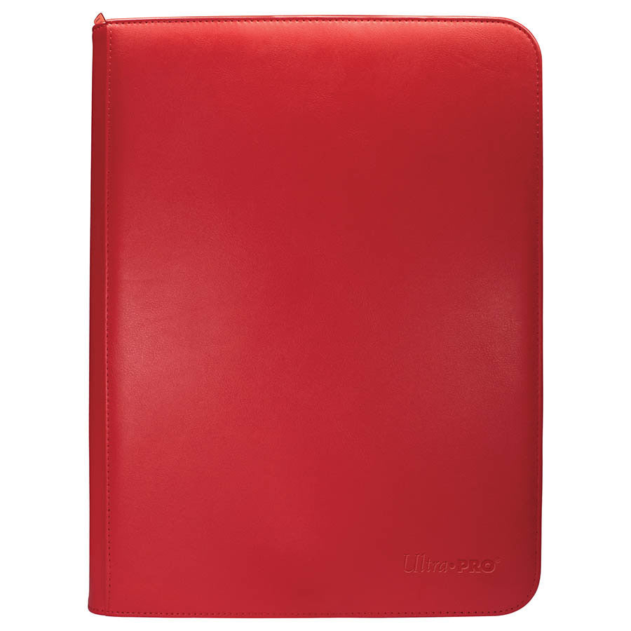Ultra Pro Vivid 12-Pocket Zippered PRO-Binder-Red