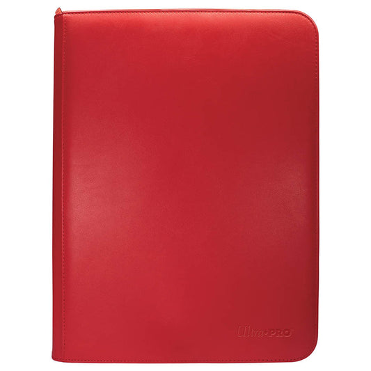Ultra Pro Vivid 12-Pocket Zippered PRO-Binder-Red